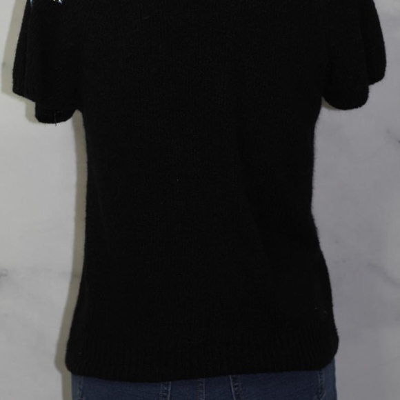 Jump In Silk Cotton Bland Black Sweater (M) - Picture 6 of 7